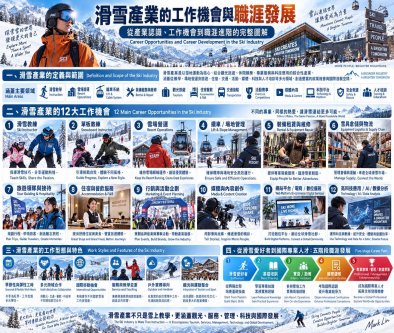 滑雪產業的工作機會與職涯發展： 從產業認識、工作探索到專業進階