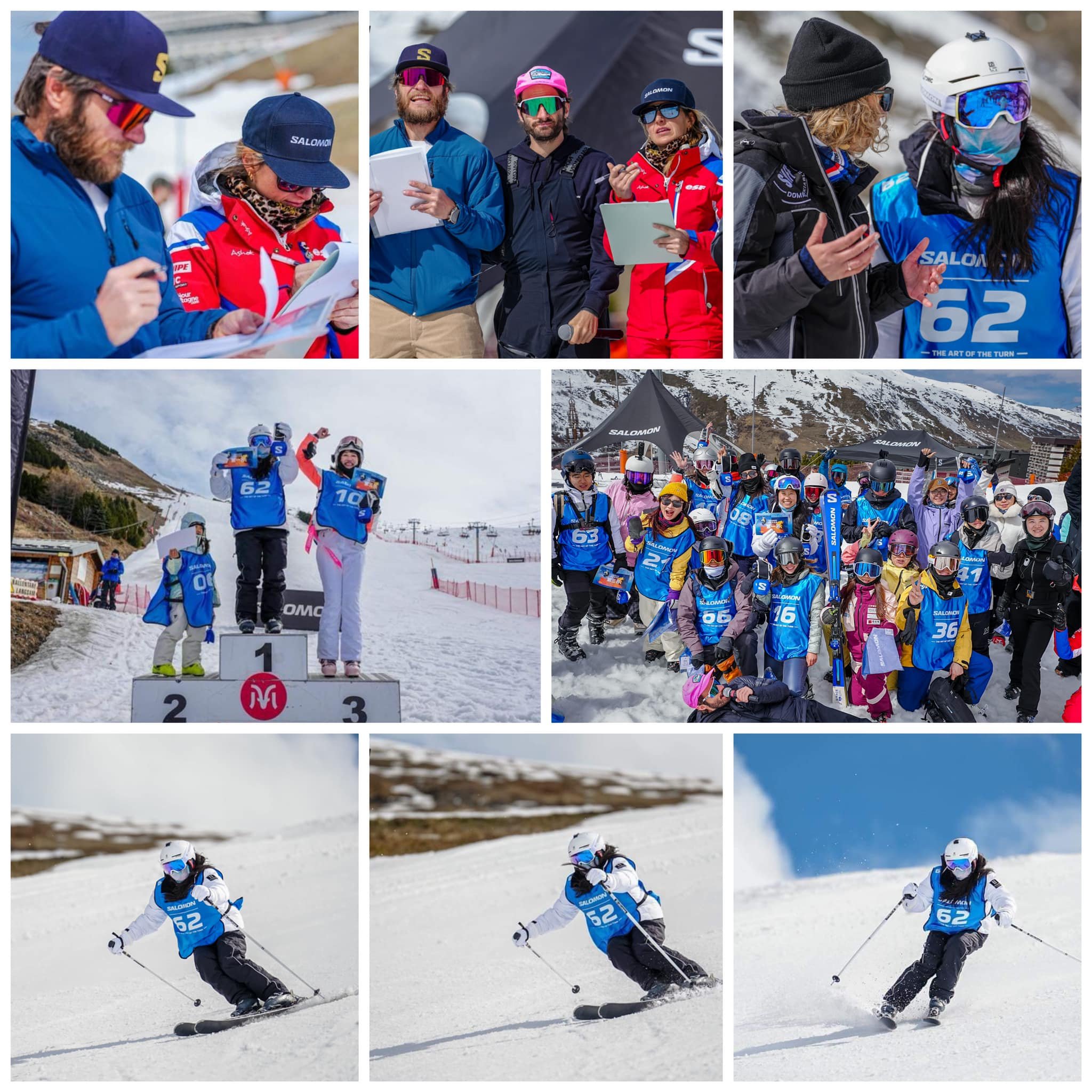 恭喜Tina教練獲得法國三山谷Salomon雙板比賽冠軍